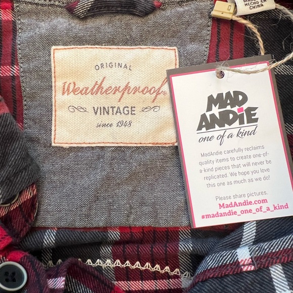 Guns N’ Roses One-of-a-Kind Weatherproof Vintage MadAndie Custom Unisex Flannel - Picture 5 of 5